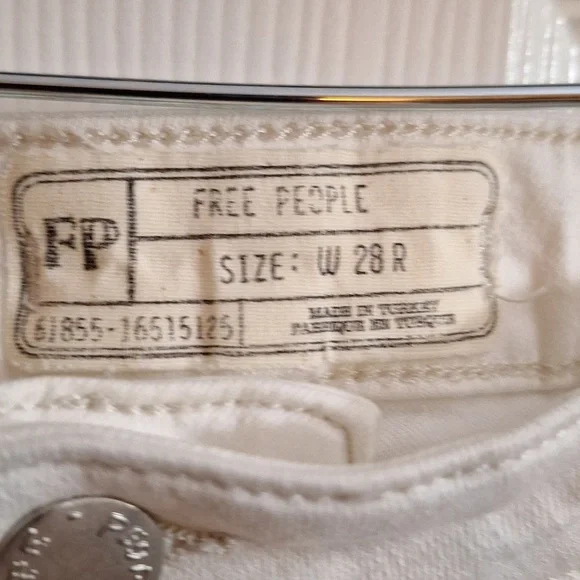 Free people just float on flare stretch jeans size 28 regular White - Picture 8 of 13